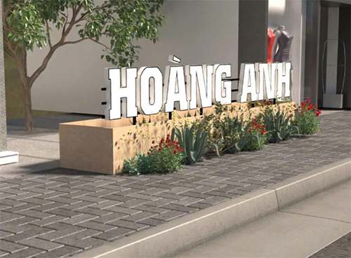 CHỮ NỔI QUẢNG CÁO ĐỨNG HOÀNG ANH